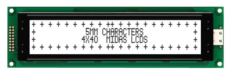 Mc A W Fptlw V Midas Displays Pantalla Lcd Alfanum Rica X