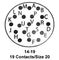 ITT CANNON KPSE01A14-19P