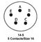 ITT CANNON KPT01A14-5S