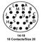 ITT CANNON KPT01A14-18S