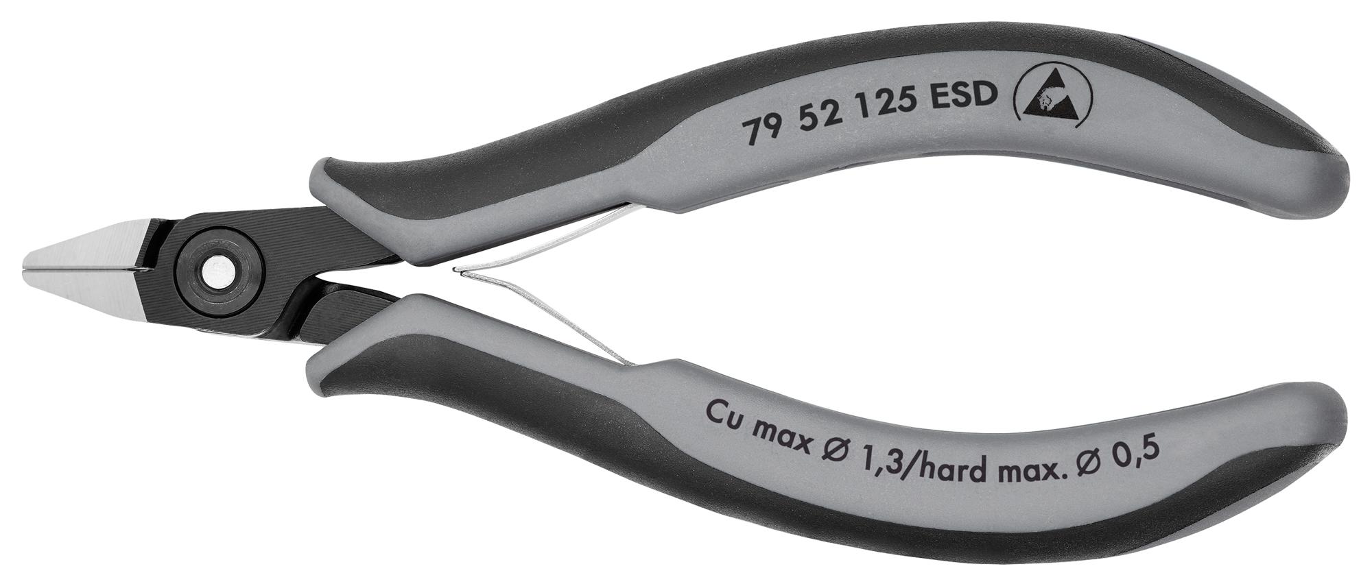 knipex Pince coupante de côté de précision pour l&#39;électronique ESD brunie 125 mm _ 79 52 125 ESD