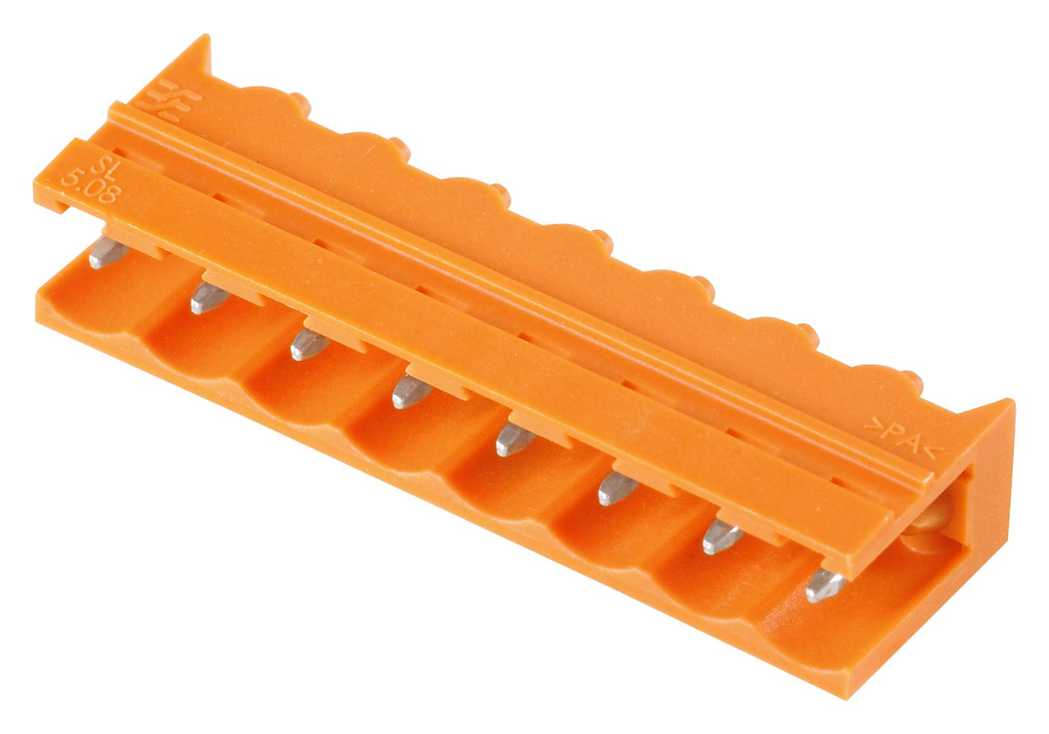 Weidmuller  Weidmüller OMNIMATE SL Leiterplatten-Stiftleiste Rechtwinklig, 8-polig / 1-reihig, Raster 5.08mm, Kabel-Platine,