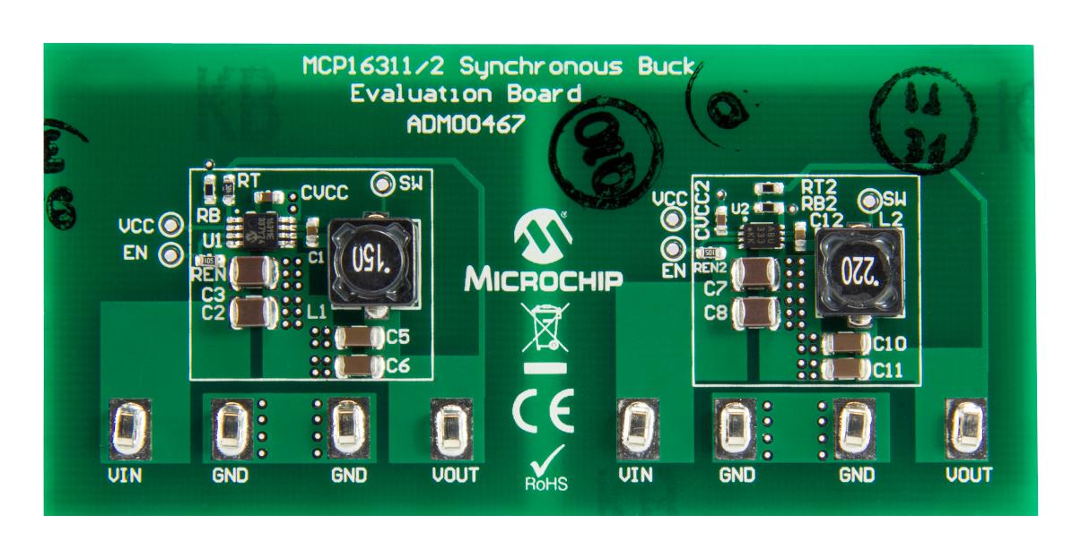 Microchip Adm00467 Eval Board, Synchronous Buck Converter