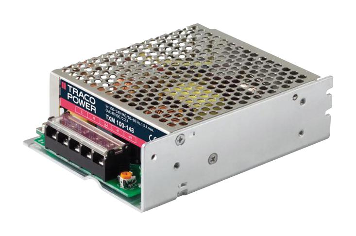 Traco Power Txm100-112 Power Supply, Ac-Dc, 12V, 8.5A