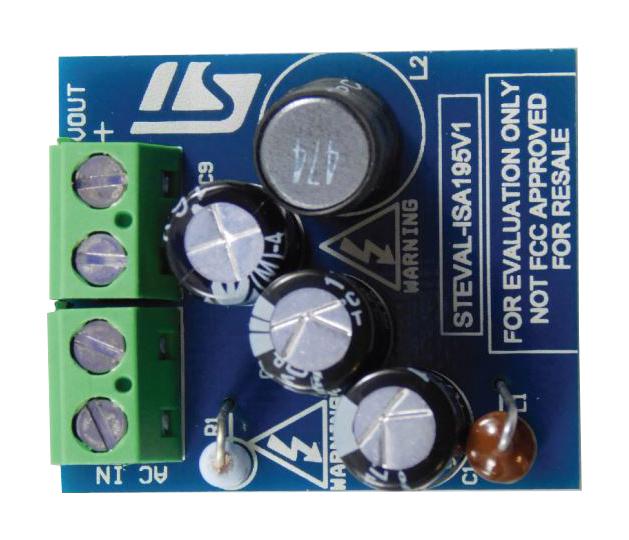 STMicroelectronics Scheda di valutazione Controller buck 5 V / 0.36 A Buck Converter using VIPerPlus VIPer11 VIPer11, VIPerPlus, STEVAL-ISA195V1