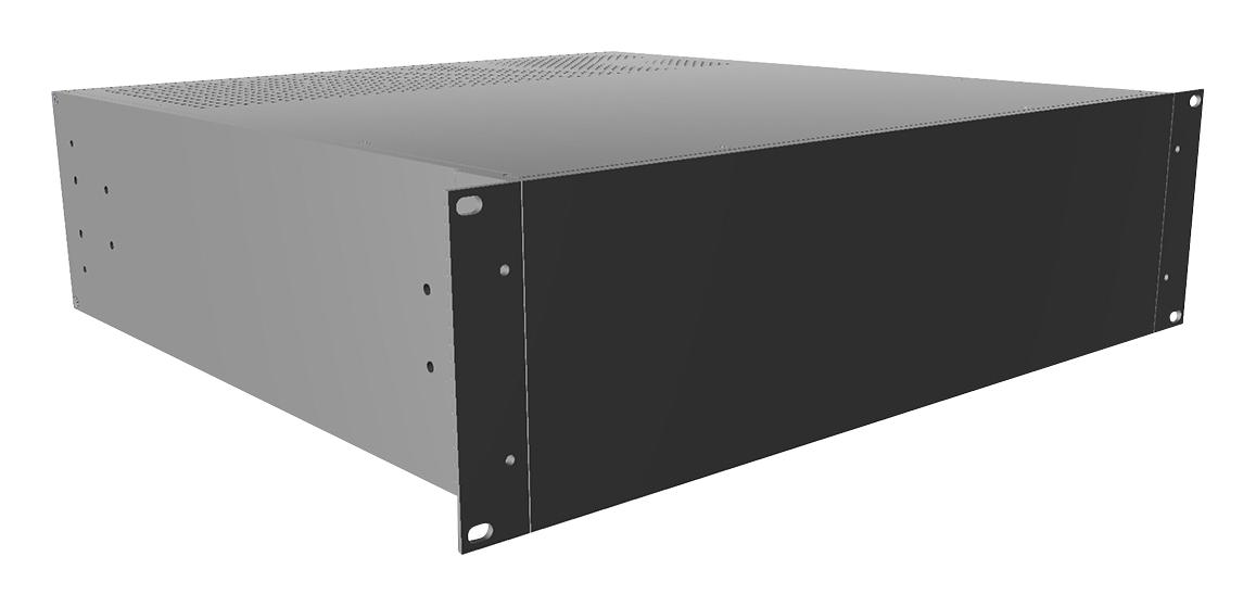 Hammond Rm3U1918Vbk Rack Mount Cabinet, Alum, Black