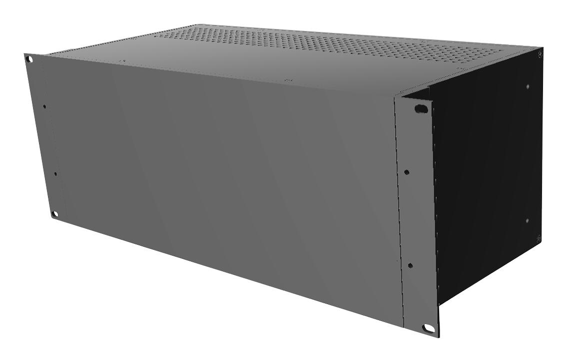 Hammond Rm4U1908Vbk Rack Mount Cabinet, 4U, Alum, Black