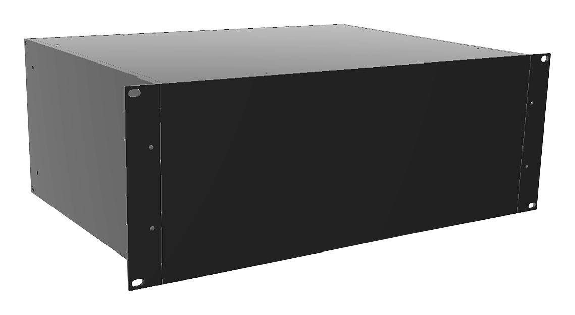 Hammond Rm4U1913Sbk Rack Mount Cabinet, 4U, Alum, Black
