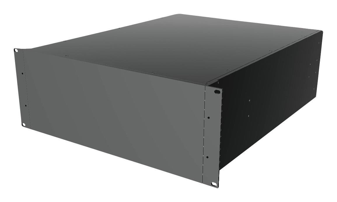 Hammond Rm4U1922Sbk Rack Mount Cabinet, 4U, Alum, Black