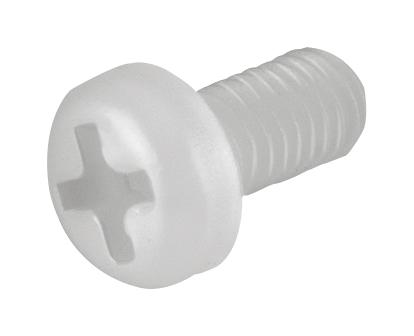 Wurth Elektronik  Vis à métaux M3 à tête Cylindrique Cruciforme en Nylon, 4mm