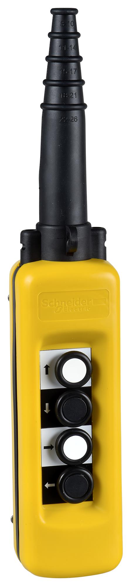Schneider Electric  4-Tasten Pendel-Steuereinheit, 4NO, 600V / 3A