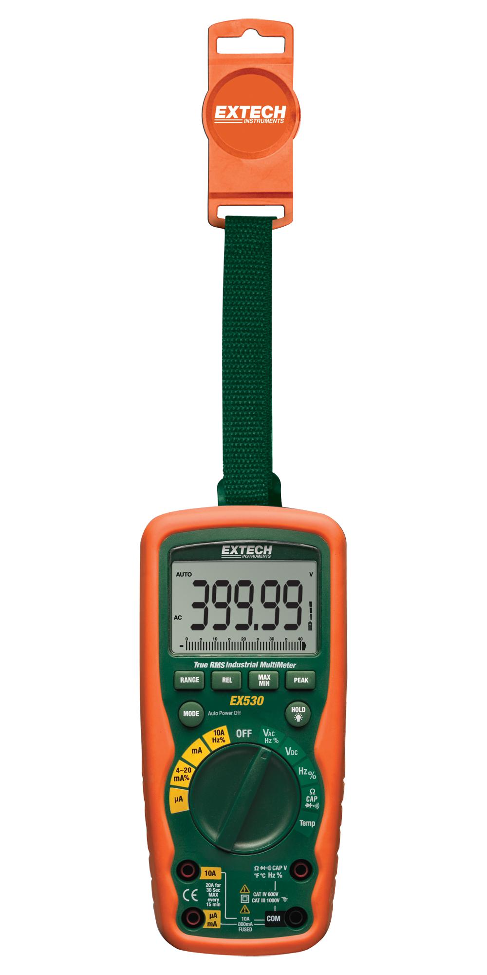 EX505K Extech Instruments, KIT MULTÍMETRO INDUSTRIAL TRABAJO PESADO