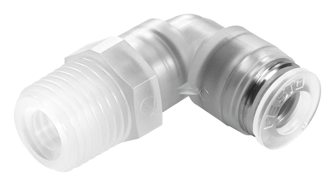 Festo  Elbow Threaded Adaptor to R 3/8 Male to Push In 12 mm, NPQP Series 10 bar