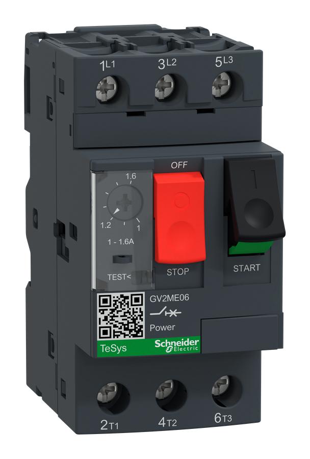 Motorschutzschalter SCHNEIDER GV2ME06, 3-polig, 1..1,6A