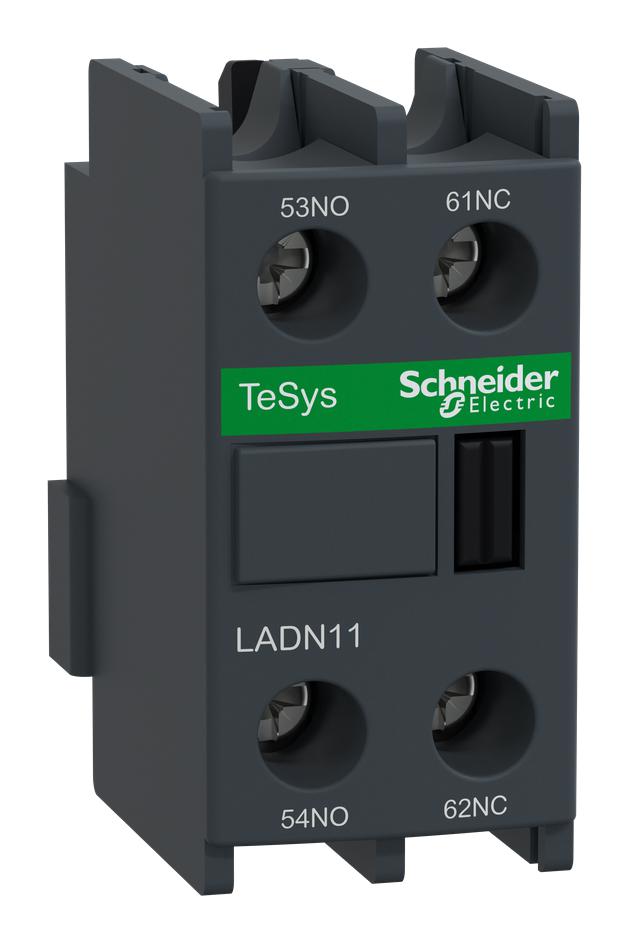 Schneider Electric Contact Block, Auxiliary, 1 No + 1 NC