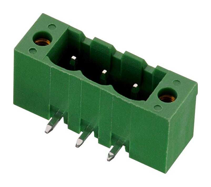 Wurth Elektronik  WR-TBL Leiterplatten-Stiftleiste Gerade, 3-polig / 1-reihig, Raster 5.0mm, Lötanschluss-Anschluss,