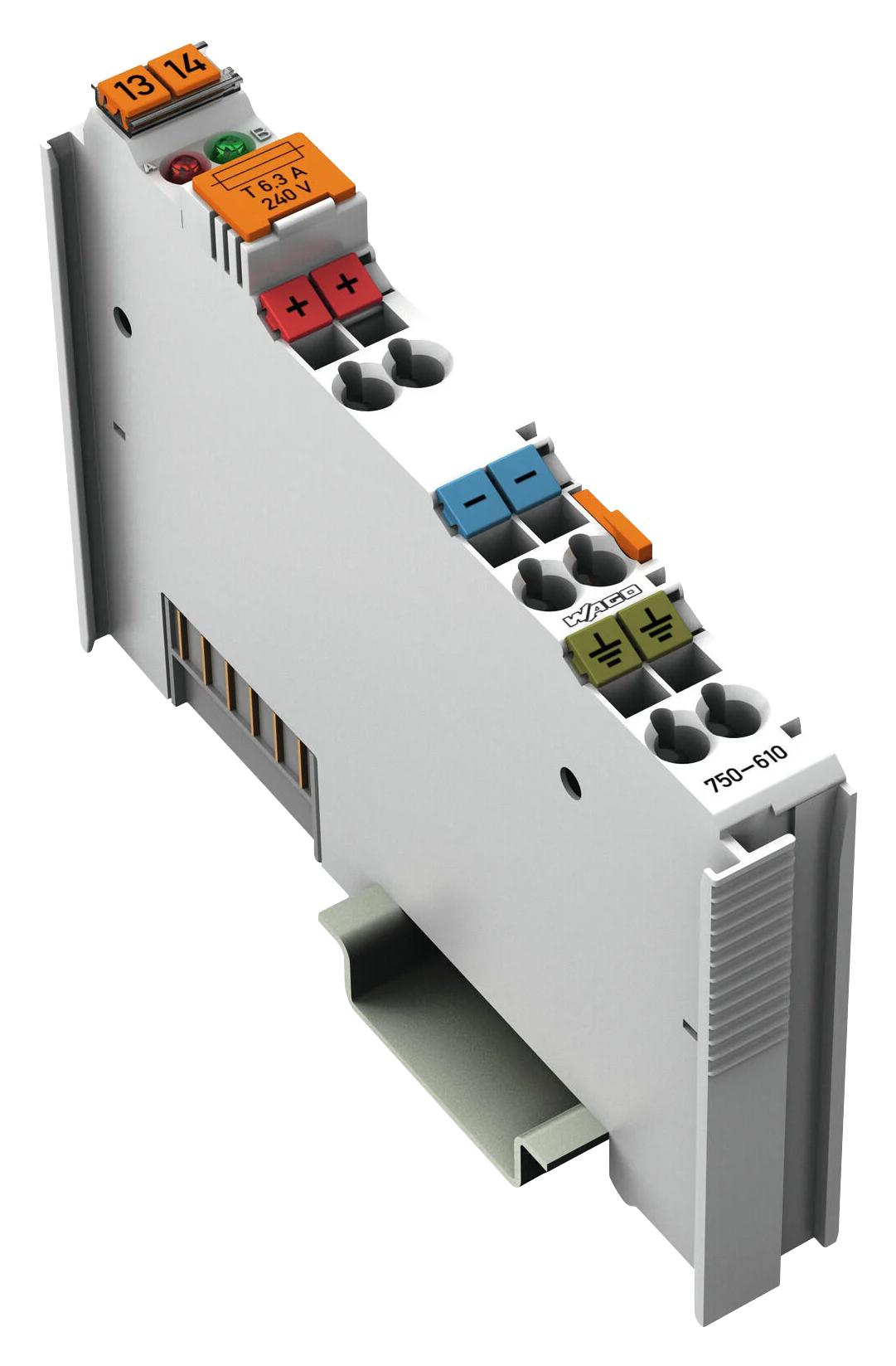 Wago - PLC Power Supply for use with I/O Module, 64 x 12 x 100 mm, 750