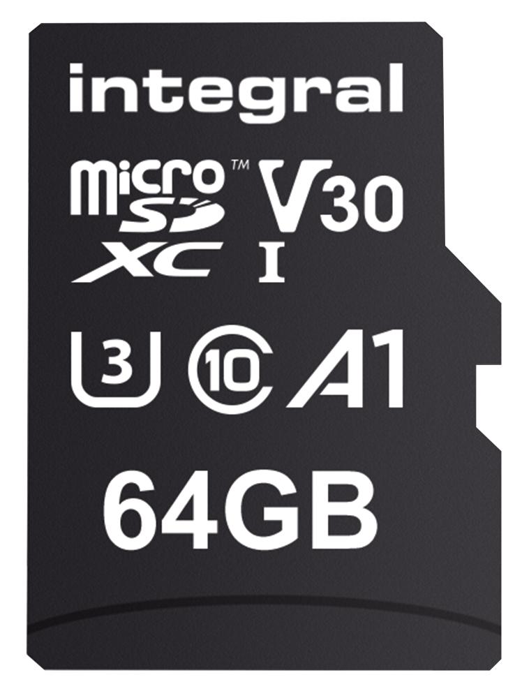 Integral Memory INTEGRAL V30 Class 10 microSD Memory Card - 64 GB