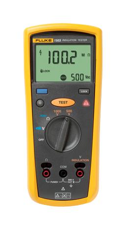 Fluke 1503 Insulation Tester, 500V Min, 1000V Max, 2GΩ Max, CAT III 600V