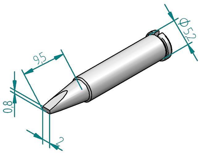 ERSA 0102CDLF20/SB Puntas Y Boquillas Para Soldadores