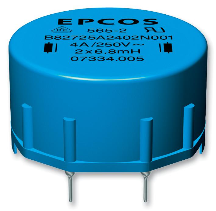 EPCOS B82725A2123N040 Choques / Filtros De Modo Común Con Terminales Radiales