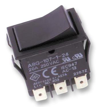 OMRON ELECTRONIC COMPONENTS A8G-107-1-24 Interruptores Basculantes