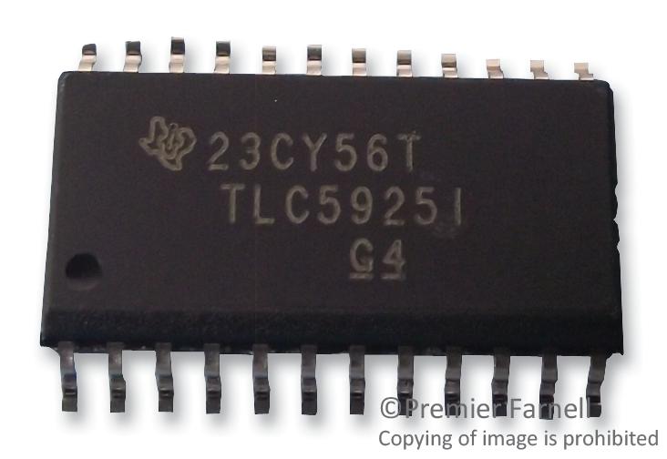 TEXAS INSTRUMENTS TLC5925IDWR Controladores De LED DC / DC