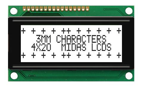 MIDAS DISPLAYS MC42004A6W-FPTLW-V2 Pantallas LCD Alfanuméricas