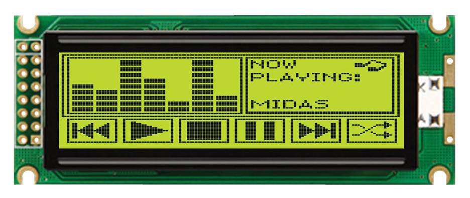 MIDAS DISPLAYS MC144032D6WC-SPTLY Pantallas LCD Gráficas