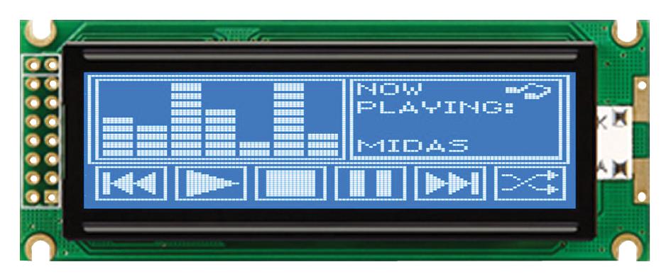 MIDAS DISPLAYS MC144032D6WC-BNMLW Pantallas LCD Gráficas