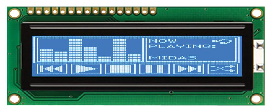 MIDAS DISPLAYS MC144032B6WCB-BNMLW Pantallas LCD Gráficas