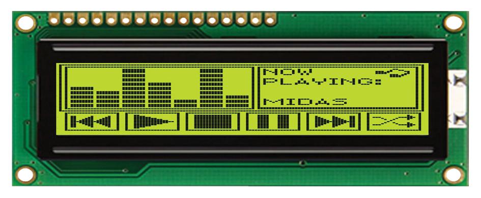 MIDAS DISPLAYS MC144032B6WCB-SPTLY Pantallas LCD Gráficas