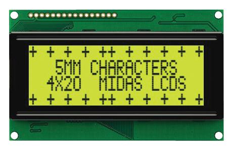 MIDAS DISPLAYS MC42005A6W-SPTLY-V2 Pantallas LCD Alfanuméricas