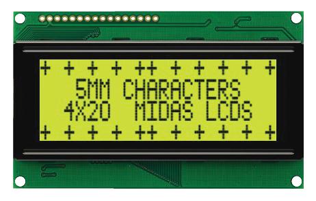 MIDAS DISPLAYS MC42005A6W-SPR-V2 Pantallas LCD Alfanuméricas