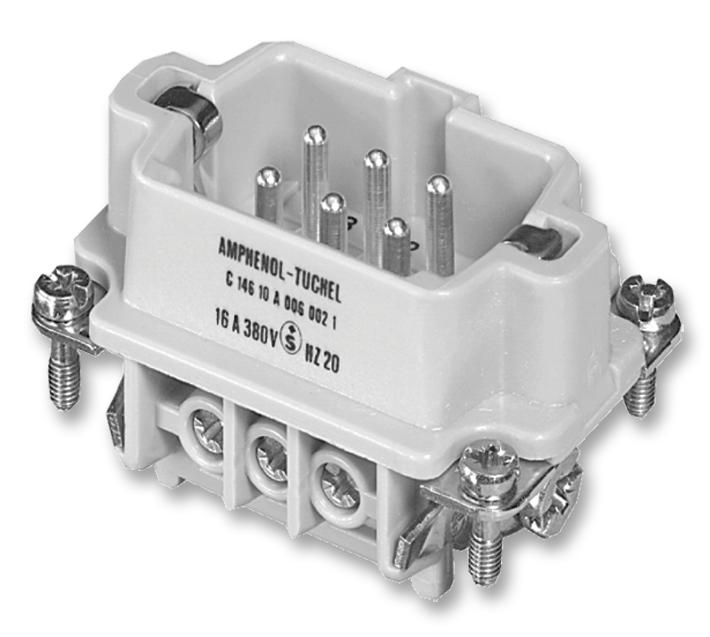 AMPHENOL SINE/TUCHEL C146 10A006 102 1 Insertos / Módulos Para Conectores De Diseño Robusto