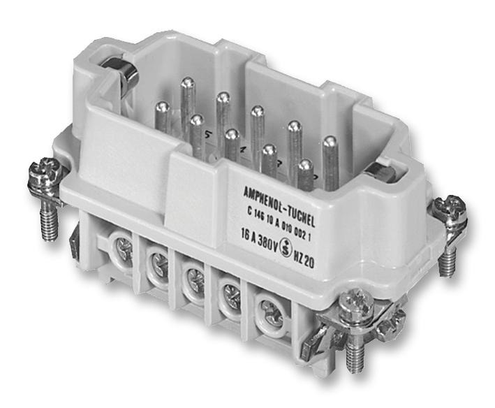 AMPHENOL SINE/TUCHEL C146 10A010 102 1 Insertos / Módulos Para Conectores De Diseño Robusto