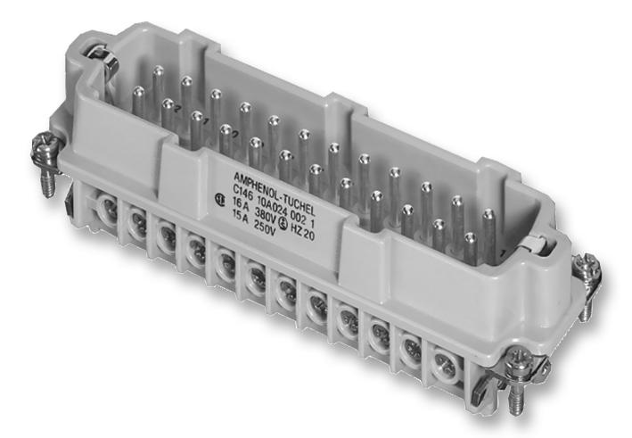 AMPHENOL SINE/TUCHEL C146 10A024 102 1 Insertos / Módulos Para Conectores De Diseño Robusto