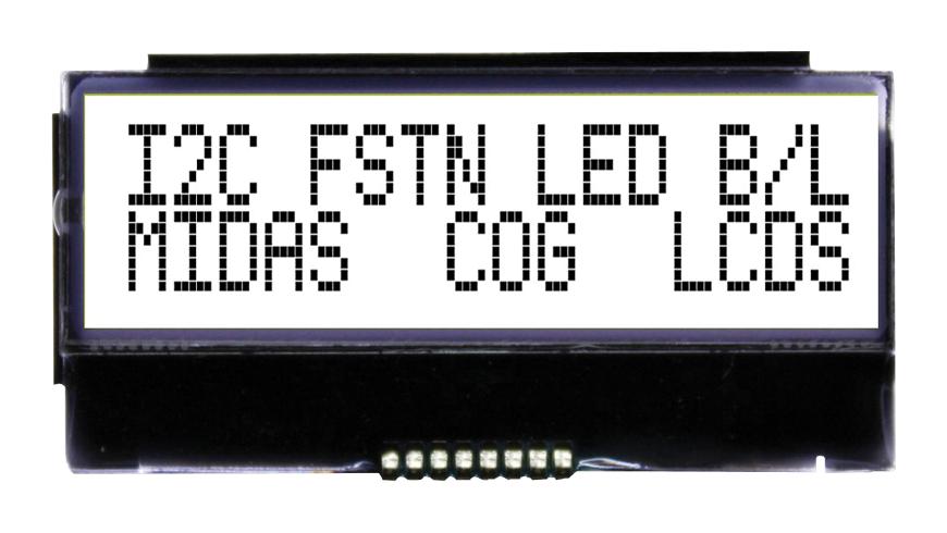 MIDAS DISPLAYS MCCOG21605B6W-FPTLWI Pantallas LCD Alfanuméricas