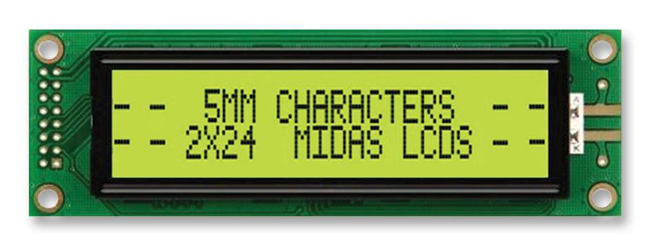 MIDAS DISPLAYS MC22405A6W-SPTLY-V2 Pantallas LCD Alfanuméricas