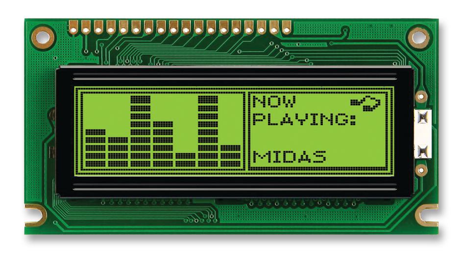 MIDAS DISPLAYS MC122032B6W-SPR-V2 Pantallas LCD Gráficas