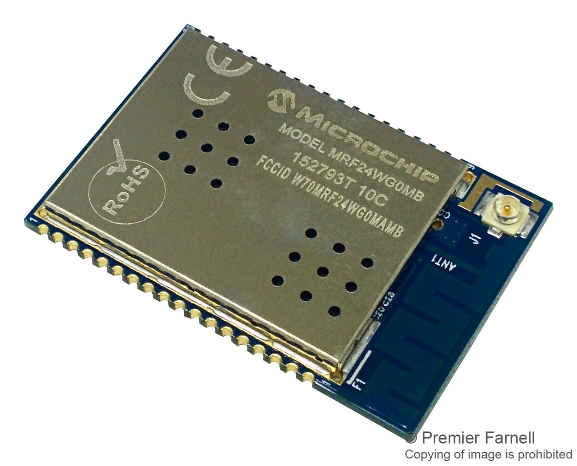 MICROCHIP MRF24WG0MB-I/RM Transreceptores RF - Banda ISM De 2,4GHz En Adelante