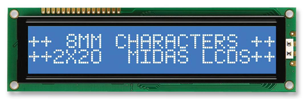 MIDAS DISPLAYS MC22008B6W-BNMLW-V2 Pantallas LCD Alfanuméricas