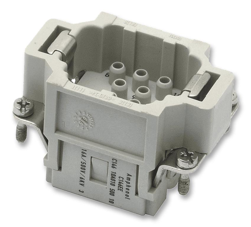 AMPHENOL SINE/TUCHEL C146 10A010 500 10 Insertos / Módulos Para Conectores De Diseño Robusto