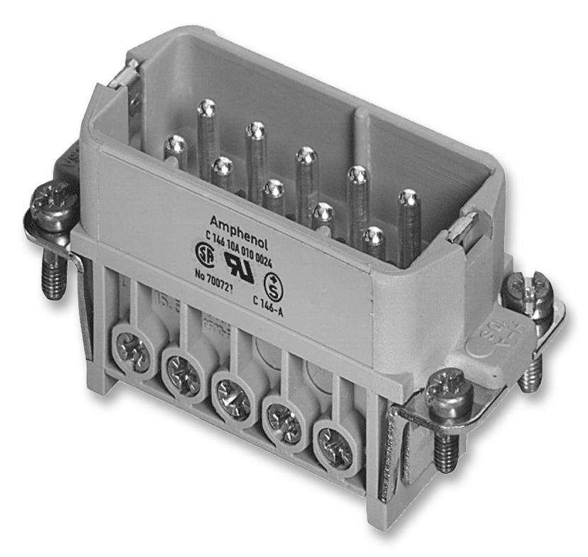 AMPHENOL SINE/TUCHEL C146 10A010 102 4 Insertos / Módulos Para Conectores De Diseño Robusto