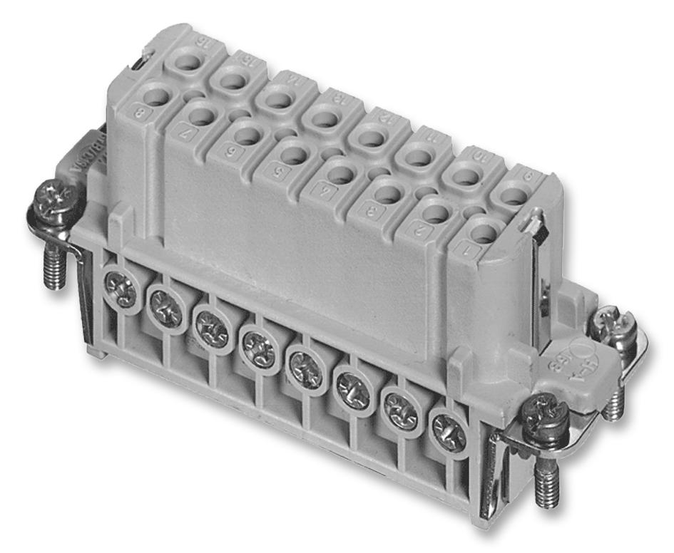 AMPHENOL SINE/TUCHEL C146 10B016 102 4 Insertos / Módulos Para Conectores De Diseño Robusto