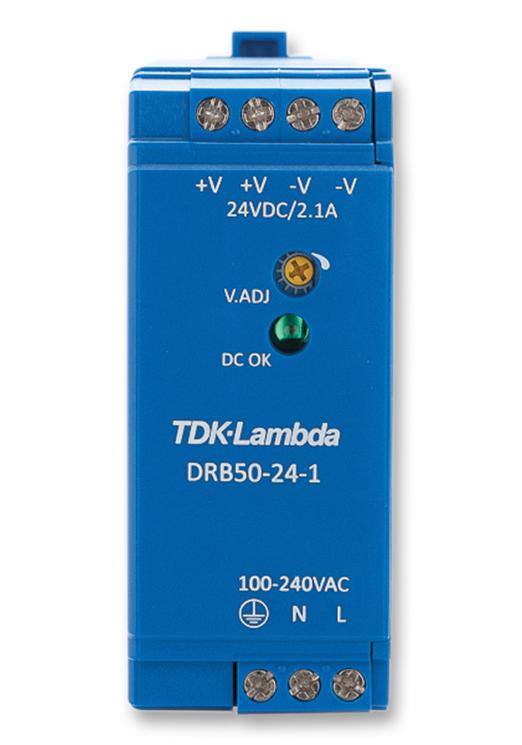 TDK-LAMBDA DRB50-12-1 Convertidores De Montaje En Carril DIN (AC / DC)