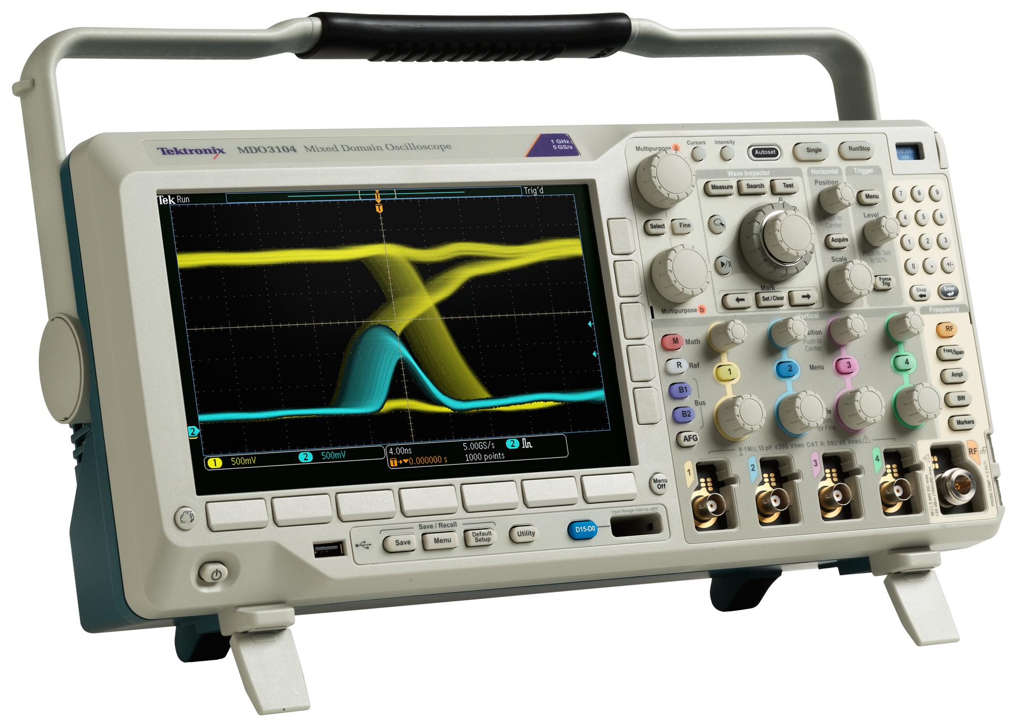 Tektronix MDO3024 Portable Oscilloscope, 200MHz, 4 Analogue Channels