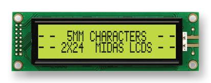 MIDAS DISPLAYS MC22405A6WK-SPTLY-V2 Pantallas LCD Alfanuméricas