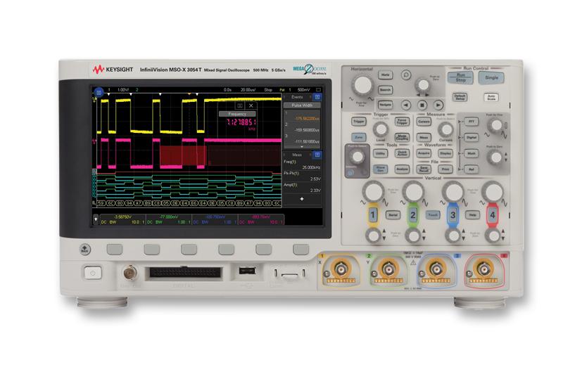 Keysight Technologies Oscilloscopio a segnali misti Keysight 500MHz, 8bit, 16 canali digitali/4 analogici, MSOX3054T