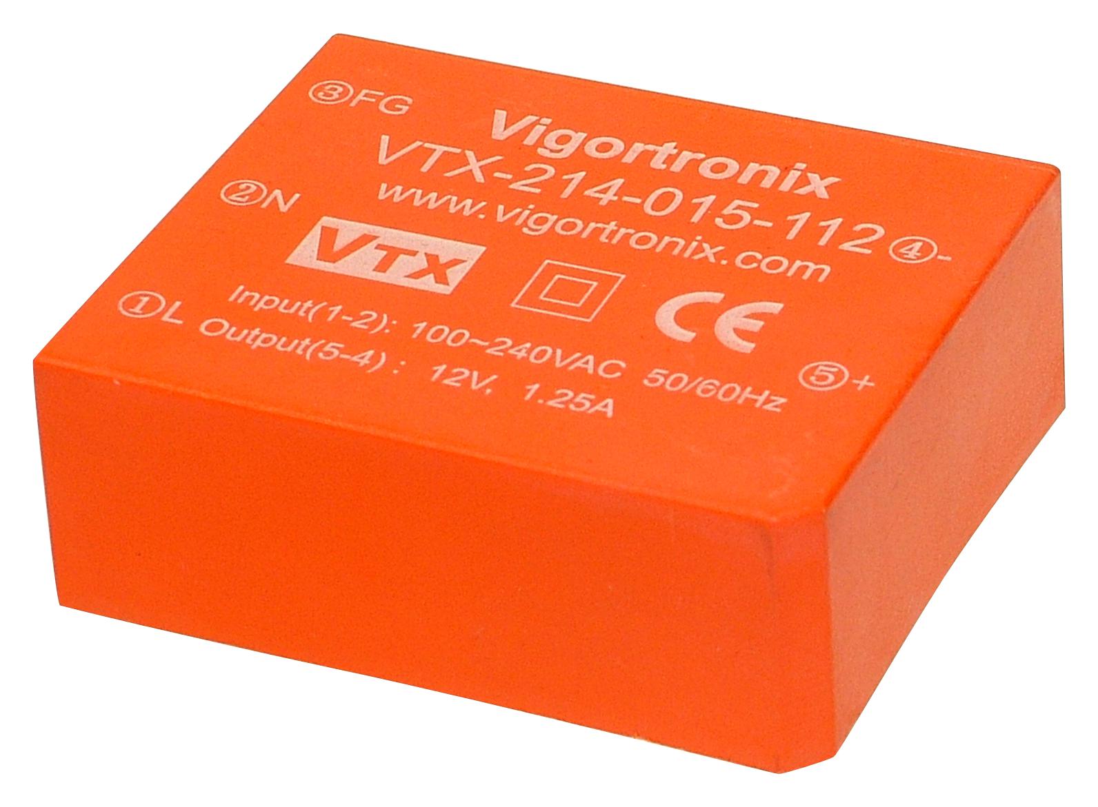 VIGORTRONIX VTX-214-015-115 Convertidores De Montaje En PCB (AC / DC)